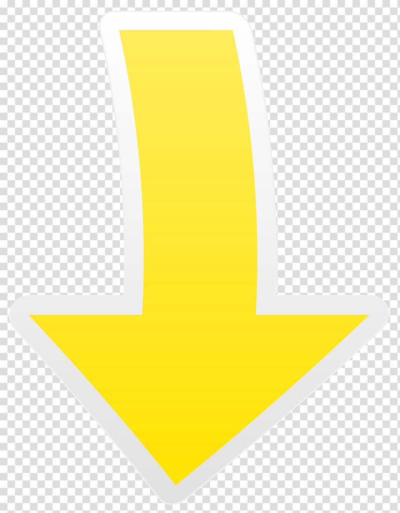 yellow arrow, Yellow Font Design Pattern, Yellow Arrow Down transparent background PNG clipart