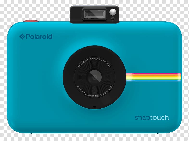 Polaroid Snap Touch Camera, Blue Instant camera, Camera transparent background PNG clipart