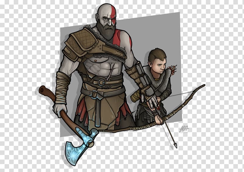 God of War Atreus Kratos Drawing, god of war 3 transparent background PNG clipart