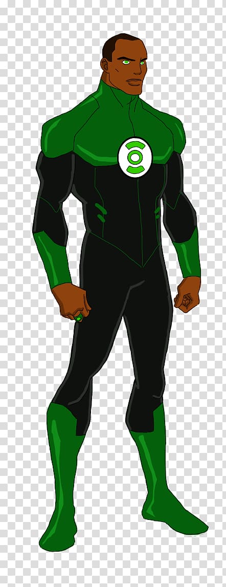Green Lantern John Stewart Green Arrow Young Justice Hal Jordan, dc comics transparent background PNG clipart