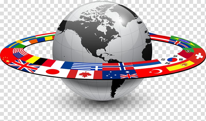 white and black earth illustration, Globe Flags of the World Flags of the World, WORLD transparent background PNG clipart