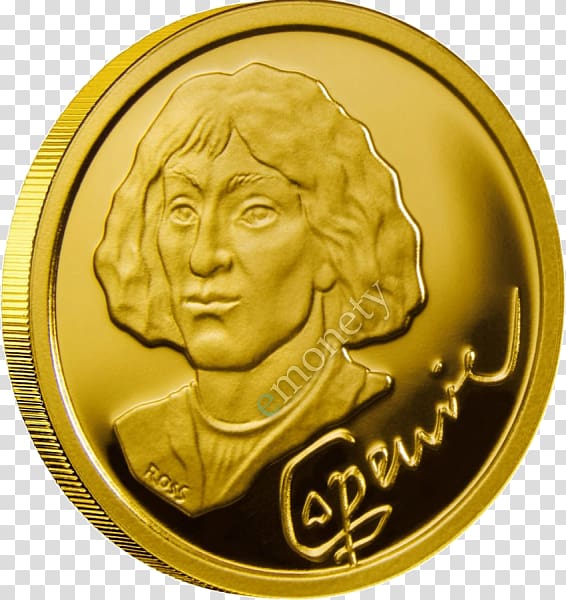 Gold coin Gold coin Nicolaus Copernicus: Father of Modern Astronomy Greece, Coin transparent background PNG clipart