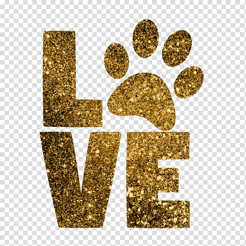 Morkie British Shorthair Paw Pet , gold glitter transparent background PNG clipart