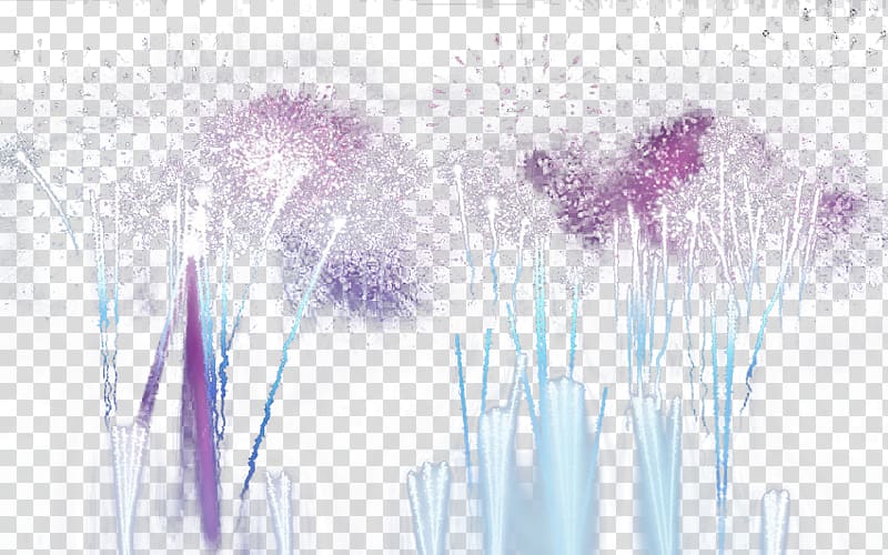 Fireworks Purple Firecracker u7bc0u65e5 Traditional Chinese holidays, Lilac fireworks transparent background PNG clipart