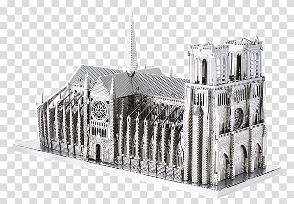 Notre-Dame de Paris Cathedral Gotická katedrála Metal Building, Paris notre dame transparent background PNG clipart