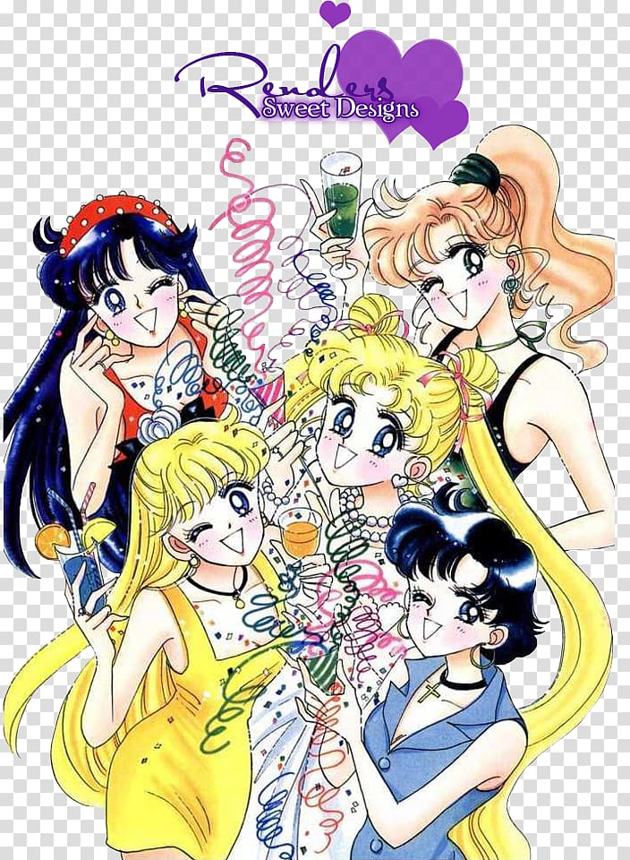 Sailor Moon Sailor Venus Sailor Mars Sailor Senshi Codename: Sailor V, sailor moon art transparent background PNG clipart