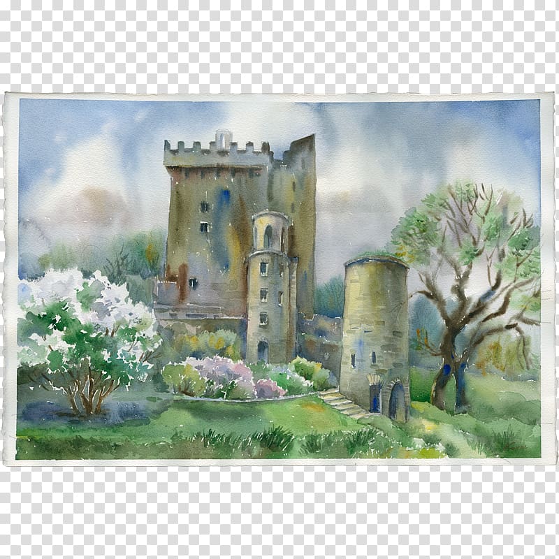 Blarney Castle Kilkenny Watercolor painting Kinsale, painting transparent background PNG clipart