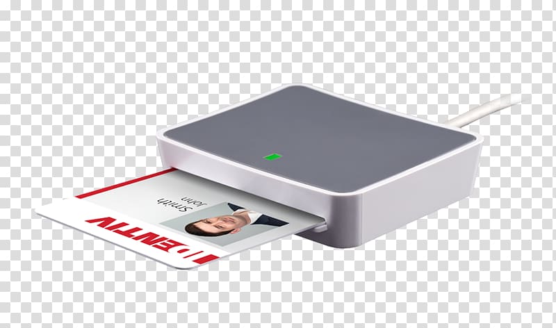 Contactless smart card Card reader Common Access Card PC/SC, USB transparent background PNG clipart