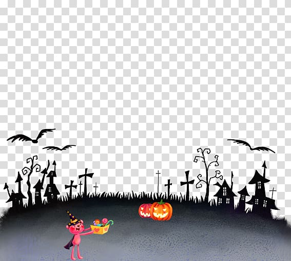 Halloween Mask Jack-o-lantern Costume, Halloween village transparent background PNG clipart