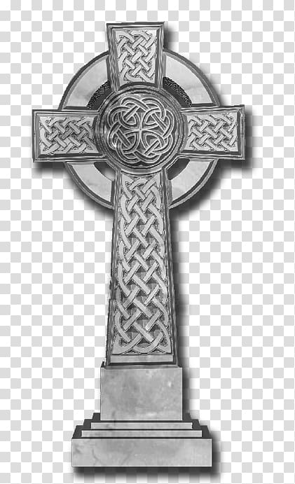 Crucifix Celtic cross Headstone Memorial, cross design transparent background PNG clipart
