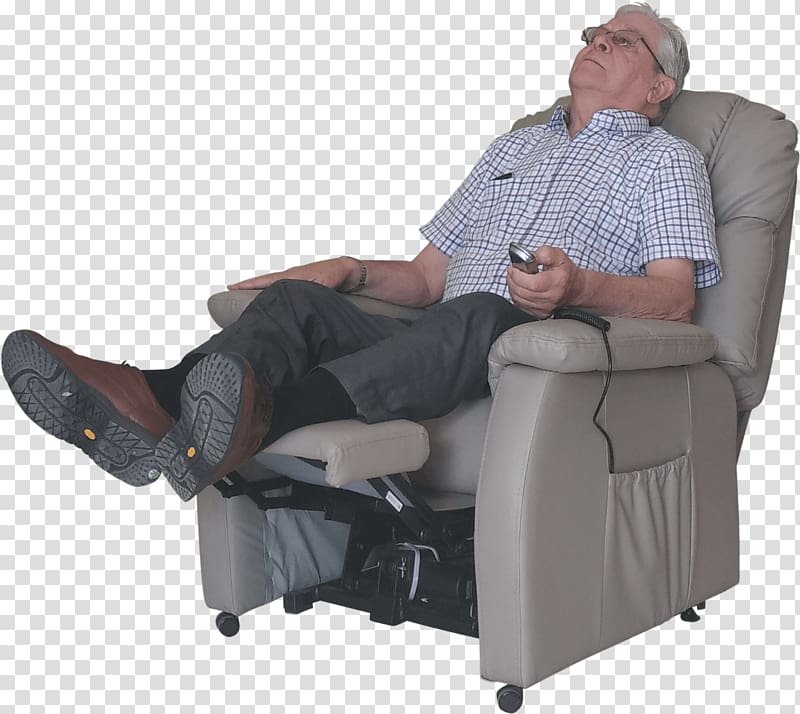 Recliner Massage chair Lift chair Furniture, chair transparent background PNG clipart