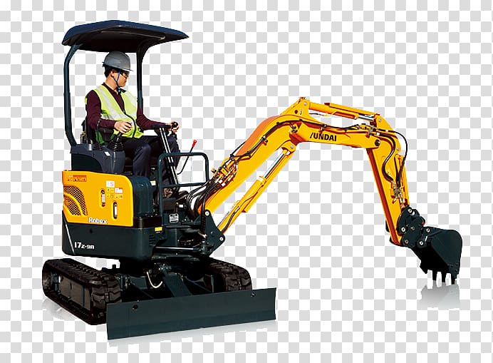 Heavy Machinery Komatsu Limited Compact excavator, excavator transparent background PNG clipart