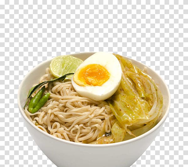 Mi rebus Laksa Okinawa soba Saimin Kal-guksu, Eggs and mustard in noodles transparent background PNG clipart