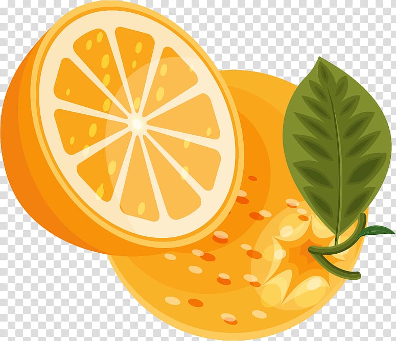 Lemon Orange, orange fruits material transparent background PNG clipart