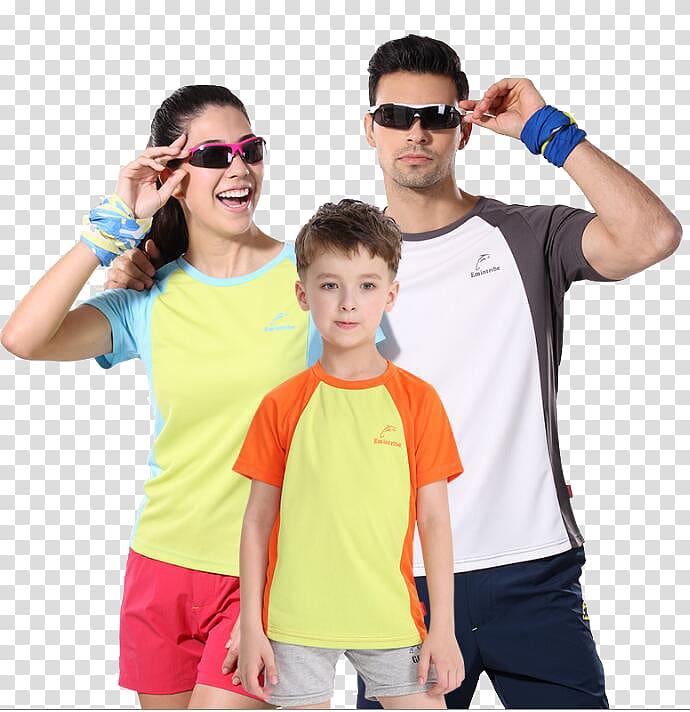 T-shirt Sleeve, Family fitted fast drying transparent background PNG clipart