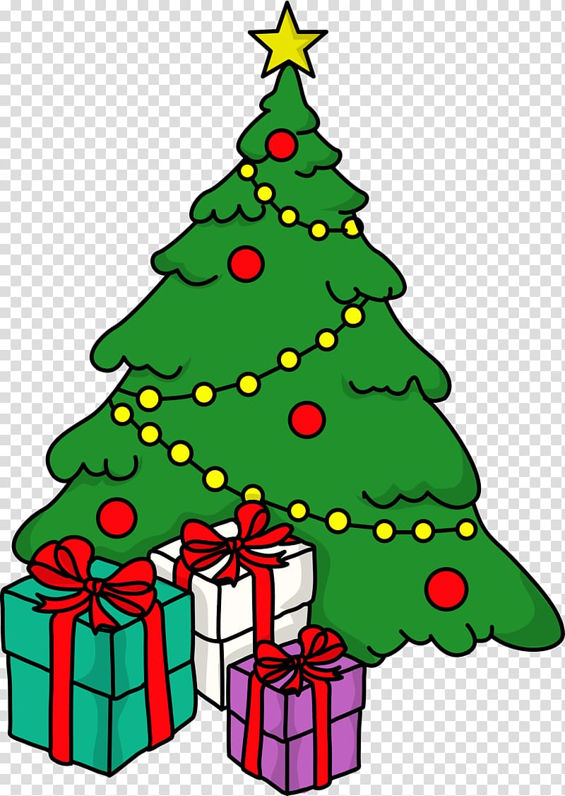 Christmas tree Santa Claus Christmas ornament , Celebrate Christmas transparent background PNG clipart