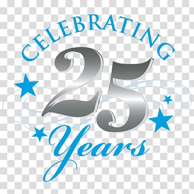 Celebrating 25 Years , Silver Jubilee Celebrations transparent background PNG clipart