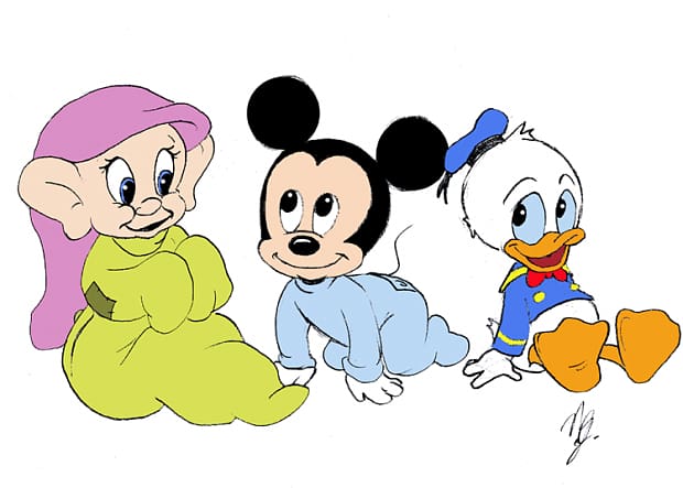 Mickey Mouse Minnie Mouse Cartoon Drawing, Cartoon Babies transparent background PNG clipart