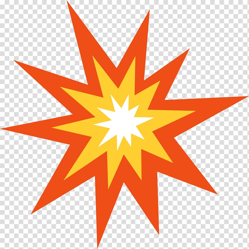 red and yellow star illustration, Guess The Emoji Explosion Emoticon , explosion transparent background PNG clipart
