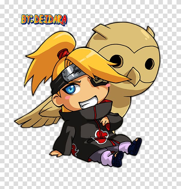 Deidara Obito Uchiha Itachi Uchiha Akatsuki Chibi, Chibi transparent background PNG clipart