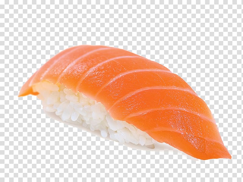 Sushi Makizushi Smoked salmon Onigiri, sushi transparent background PNG clipart