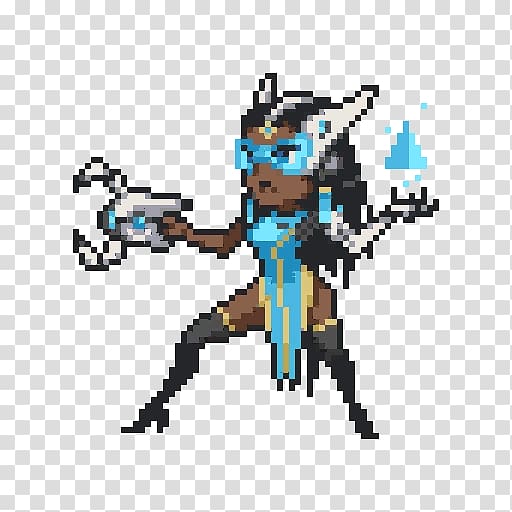 Overwatch Pixel, pixel art, doomfist, Overwatch, spray, sprite