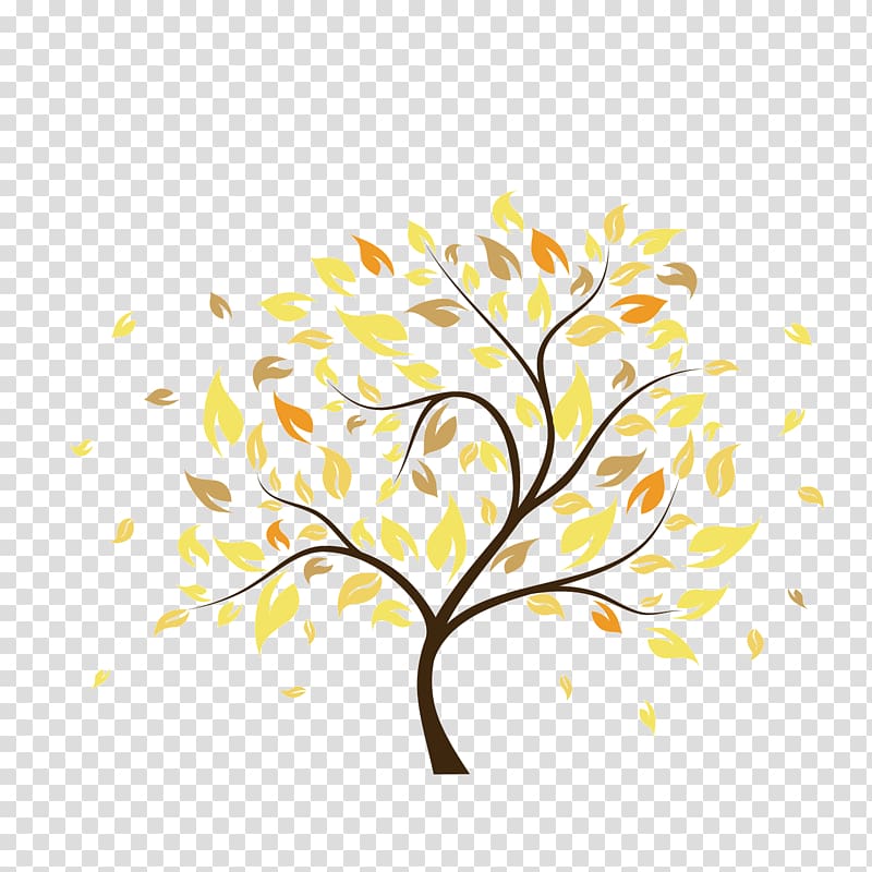 Colored leaves transparent background PNG clipart