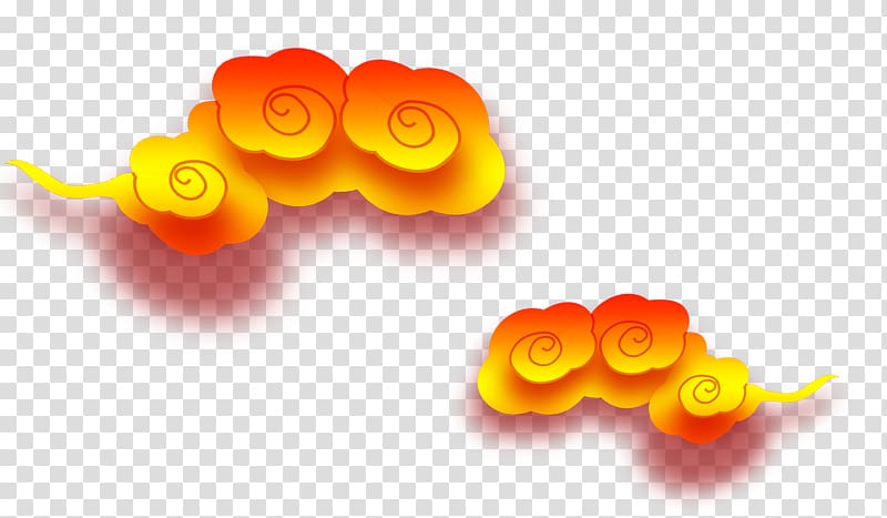 Yellow Icon, Yellow clouds effect element transparent background PNG clipart