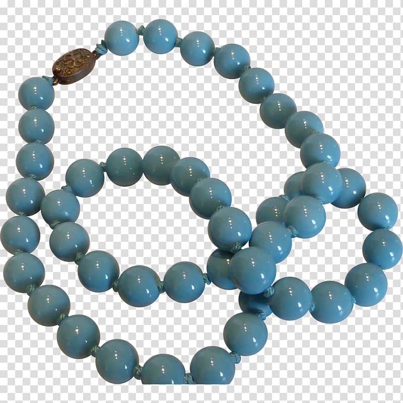 Turquoise Bead Bracelet, Robin Egg Blue transparent background PNG clipart