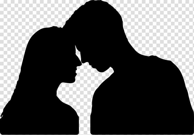 Silhouette Love Intimate relationship , Silhouette transparent background PNG clipart