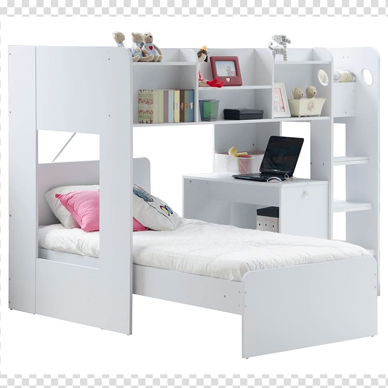 Bunk bed Shelf Bed frame Chest of drawers, bed transparent background PNG clipart