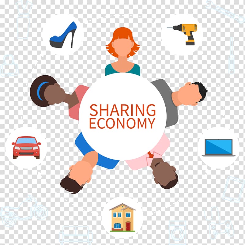 Sharing economy Economics Capitalism Business, sharing economy transparent background PNG clipart
