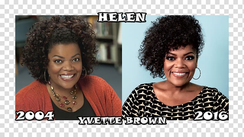 Yvette Nicole Brown Afro Hair coloring Jheri curl S-Curl, hair transparent background PNG clipart