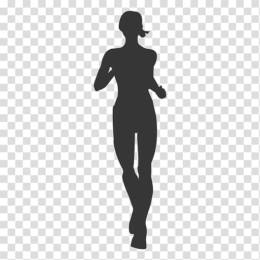 Silhouette Jogging, Jogging Background transparent background PNG clipart