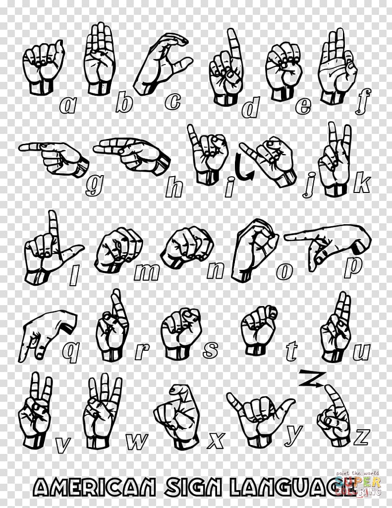American Sign Language Alphabet British Sign Language, asl transparent background PNG clipart