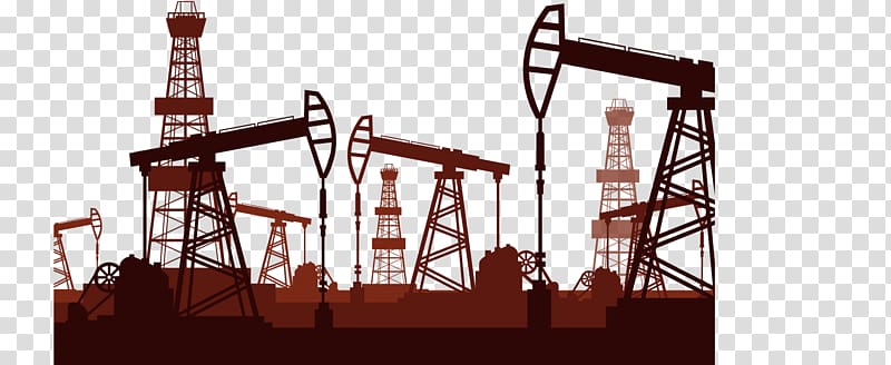 brown oil rigs illustration, Petroleum industry Petrochemistry Icon, Brown mechanical oil recovery transparent background PNG clipart