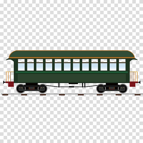 Train Rail transport Steam locomotive Illustration, train,Green Train,car transparent background PNG clipart