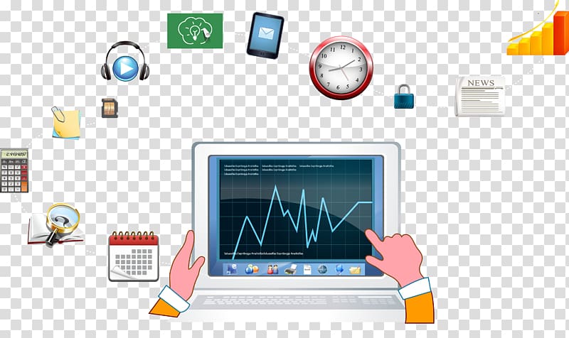 Computer Adobe Illustrator, Electronic products and heart rate transparent background PNG clipart