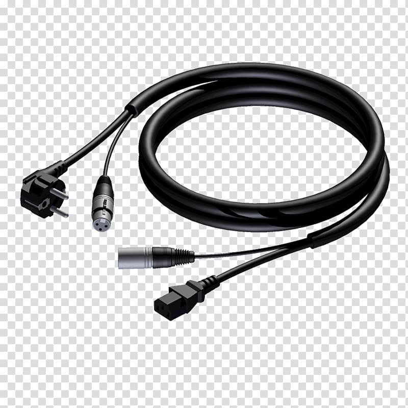 XLR connector Schuko Electrical cable Electrical connector Adam Hall Cables CAB 400 20 Power and Microphone Cable Earthing contact, internet optical cable transparent background PNG clipart