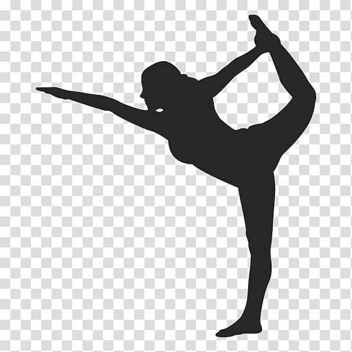 Silhouette Hot yoga, Silhouette transparent background PNG clipart