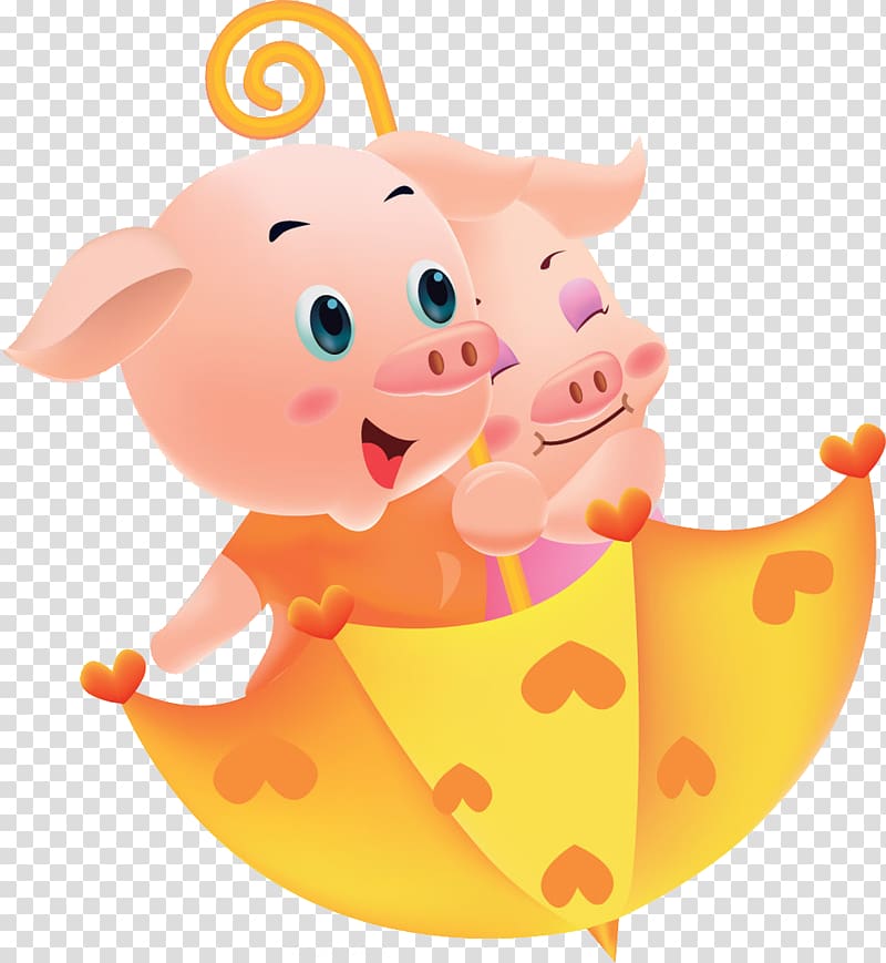 Domestic pig Porky Pig Cartoon Drawing, Cartoon pig transparent background PNG clipart