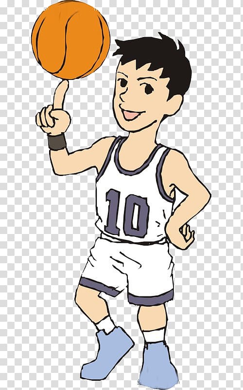 Basketball player Sport Cartoon, Teenage basketball player material transparent background PNG clipart