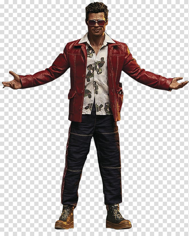 Tyler Durden T-shirt Marla Singer Action & Toy Figures Leather jacket, T-shirt transparent background PNG clipart