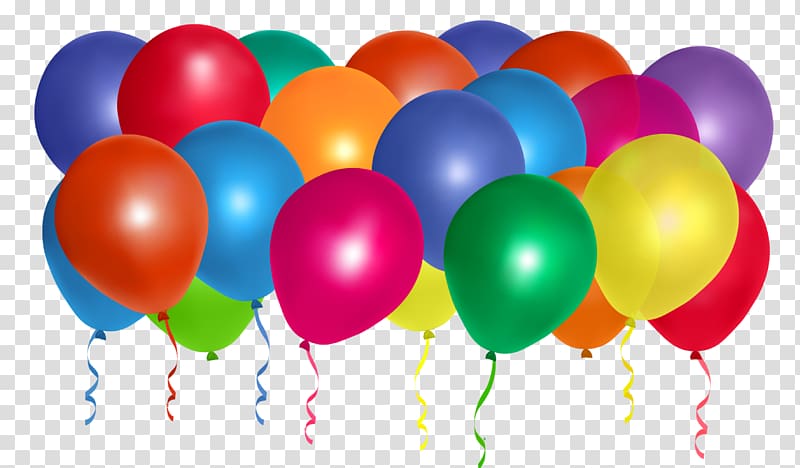 Balloon Birthday , Balloons Bunch , assorted-color balloons lot illustration transparent background PNG clipart