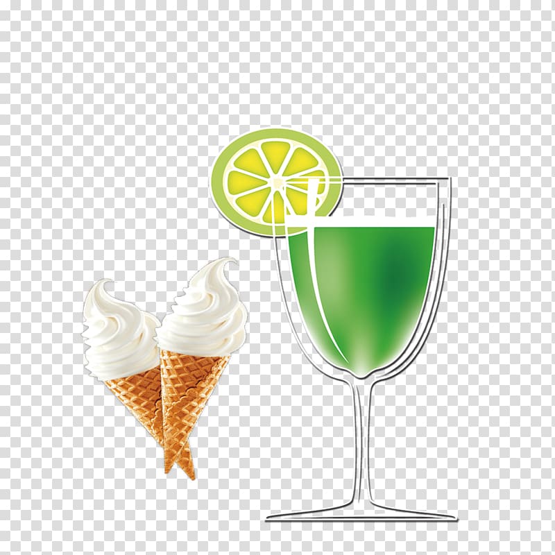 Ice cream Cranberry juice Soft drink Cocktail garnish, Ice cream drinks transparent background PNG clipart