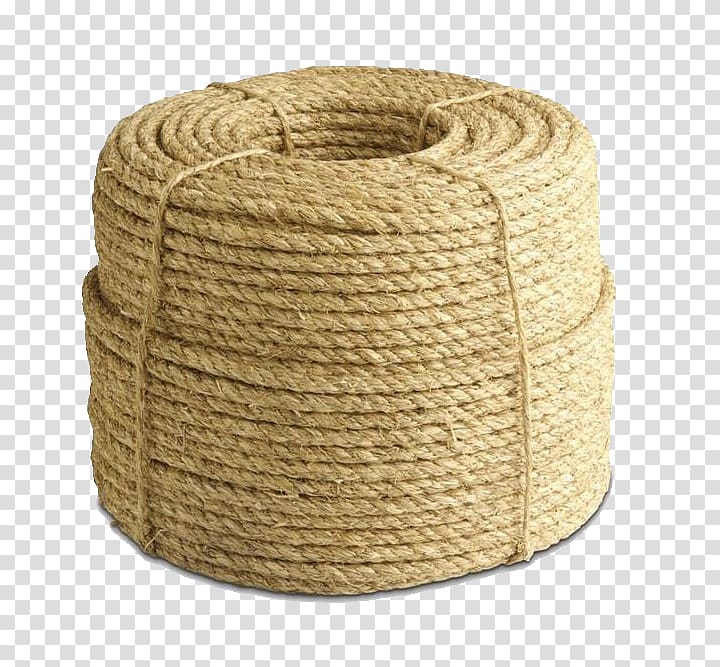 Manila rope Coir Fiber rope, Large bundle curly cord transparent background PNG clipart