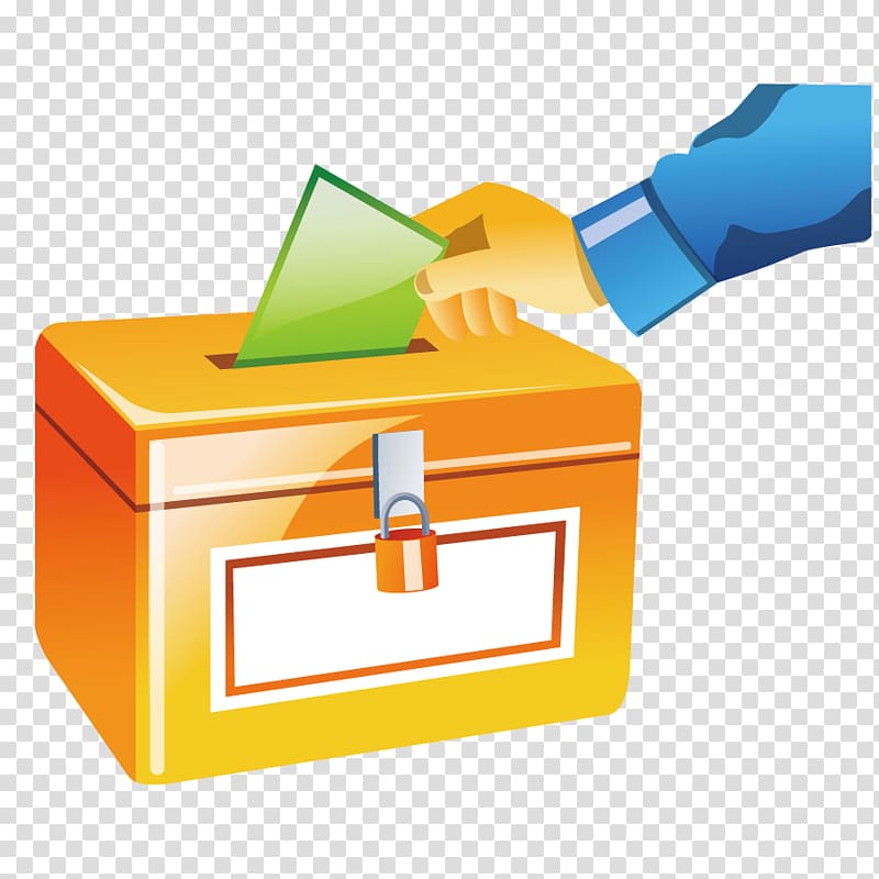 person putting email on box, Election Ballot box Voting, letter box vote transparent background PNG clipart