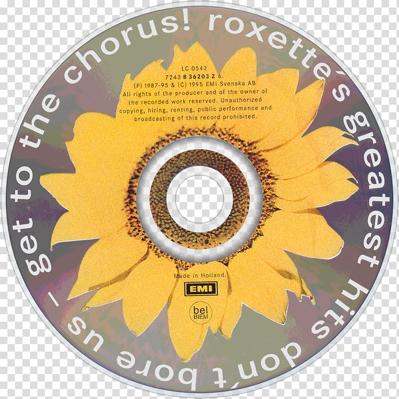 Compact disc Roxette Hits Don\'t Bore Us, Get to the Chorus! Greatest Hits, bore transparent background PNG clipart