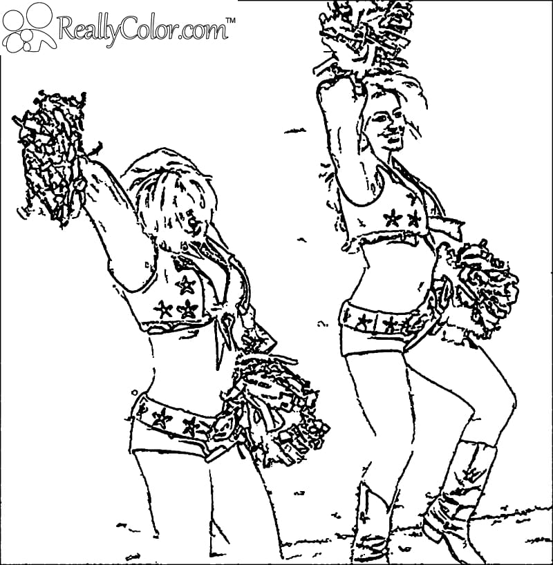 Dallas Cowboys AT&T Stadium NFL Coloring book New York Giants, Cheerleader Drawing transparent background PNG clipart