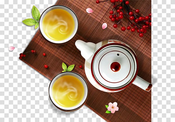 Green tea Da Hong Pao Breakfast Tea culture, Tea transparent background PNG clipart